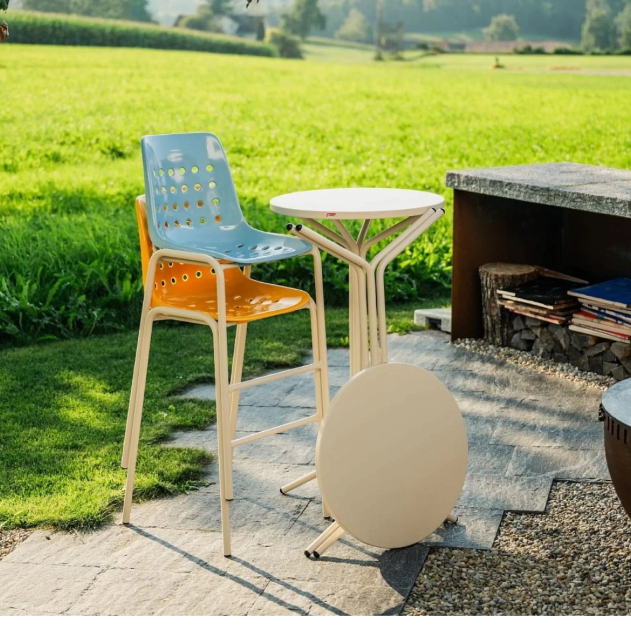 Tabouret de bar Bermuda sans accoudoirs