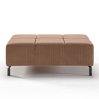 Wilson HoBa Cord Rusty - modernes Sitzmöbel mit Rippen-Struktur und Metallfüßen