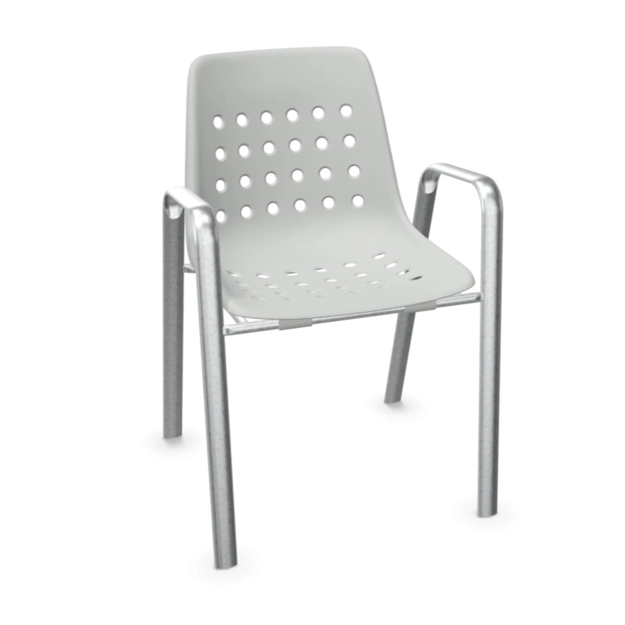 Chaise Bermuda avec coque et accoudoirs Ovale