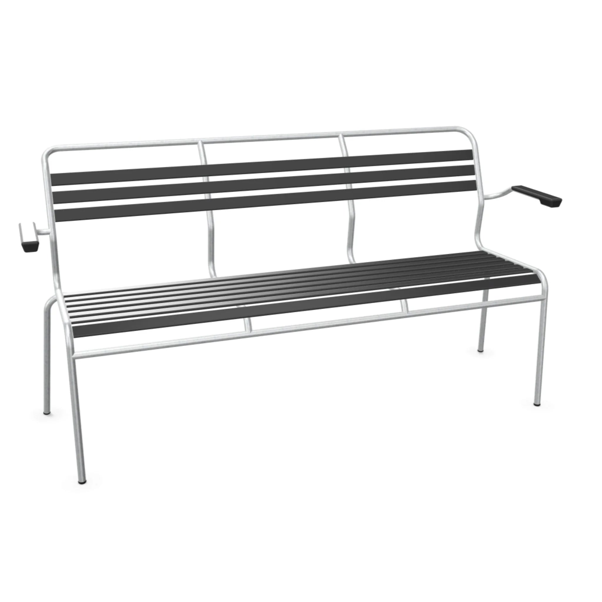 Säntis Lättli-3er-Bank mit Armlehne
