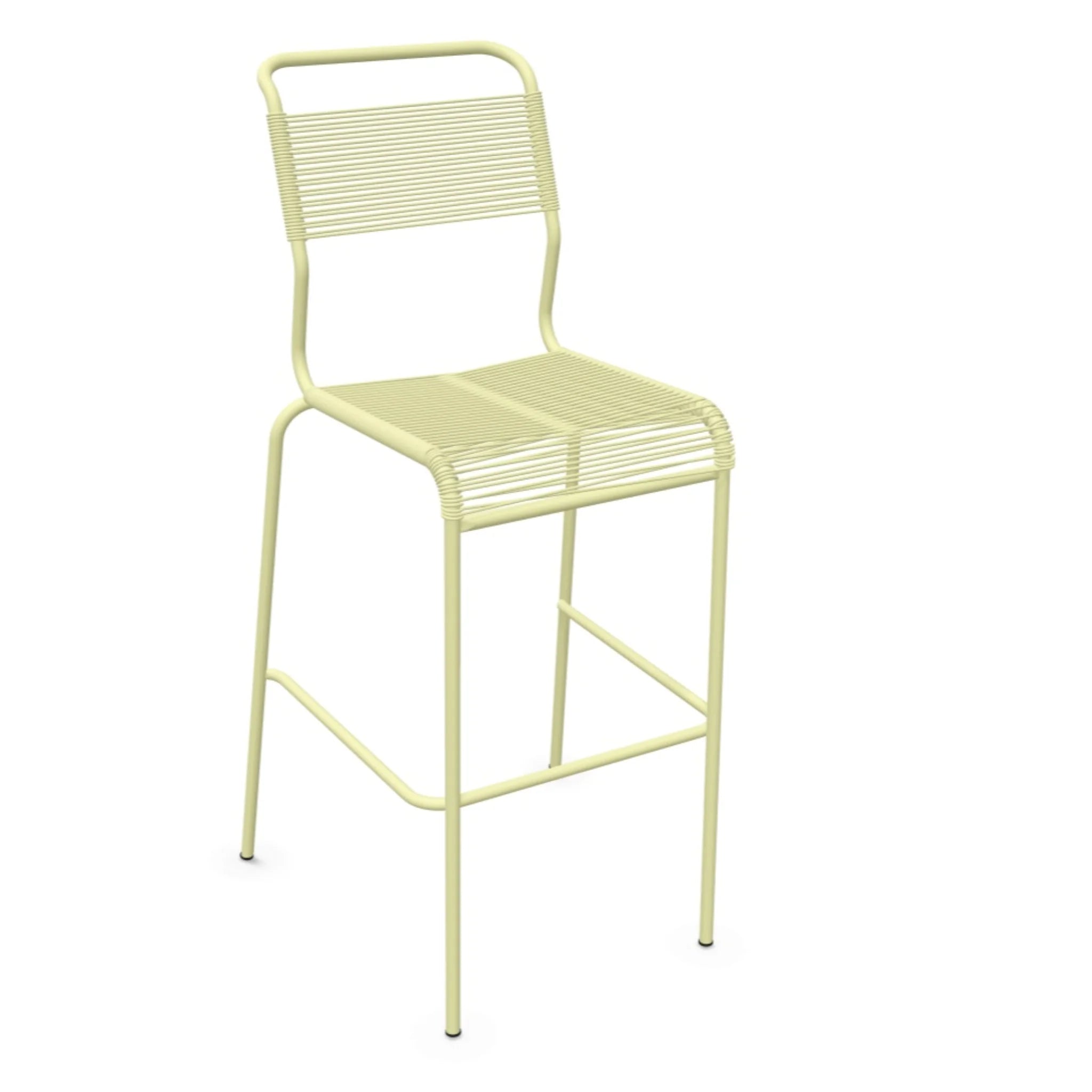 Hochwertige Barhocker aus Metall in Creme - modernes Design für Küche und Bar