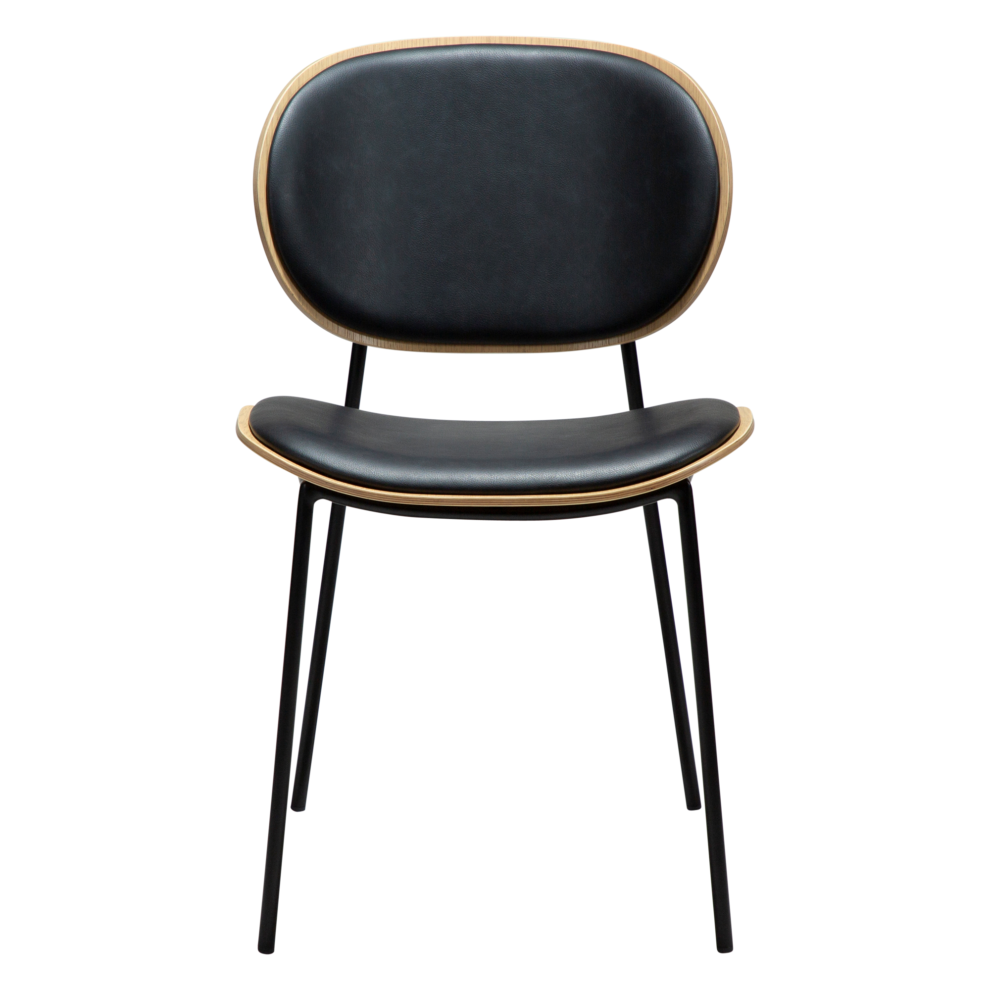 Chaise de salle à manger CLEMENTINA – Chaise design en bois et tissu