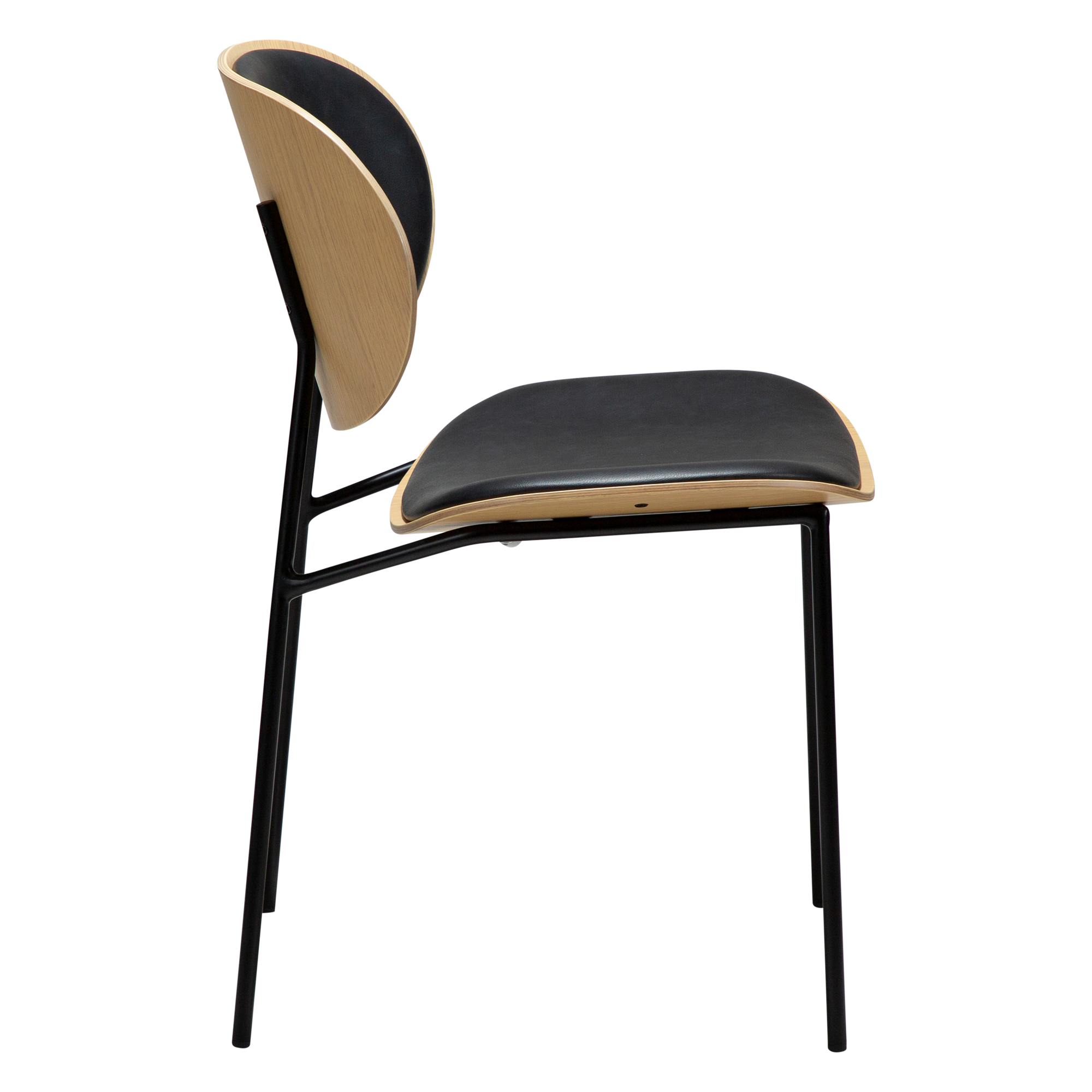 Chaise de salle à manger CLEMENTINA – Chaise design en bois et tissu