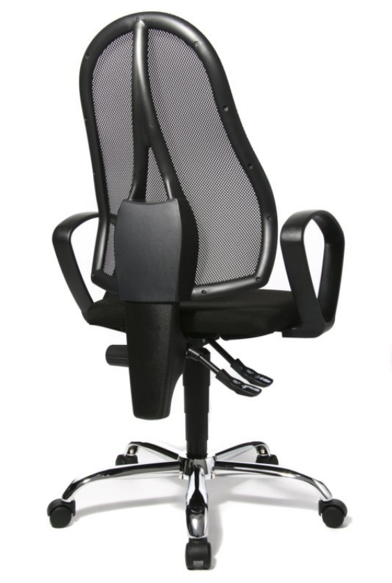 Büro-Drehstuhl mit Armlehnen Schwarz