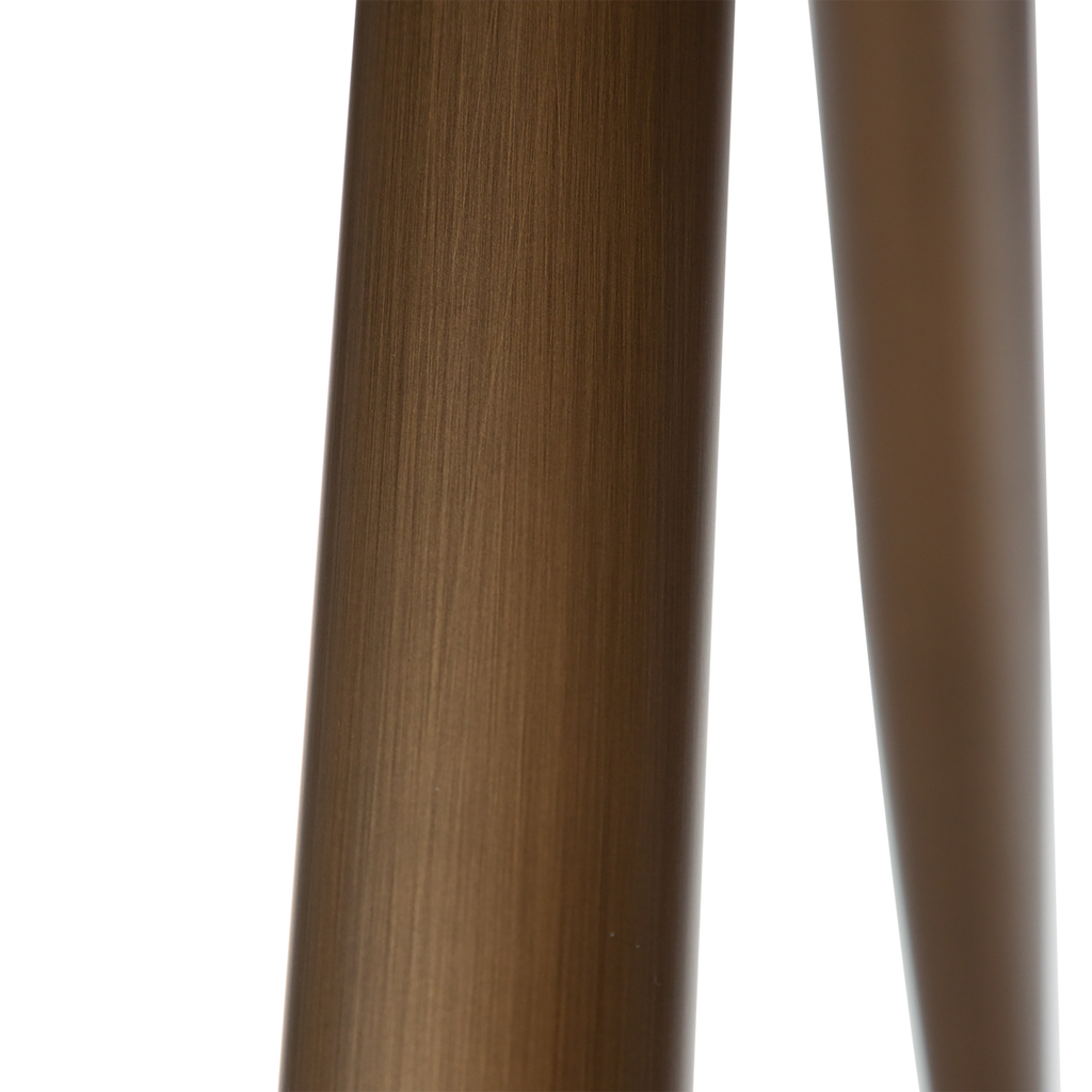 Pieds de table ECLIPSE – pieds fuselés en métal finition laiton antique