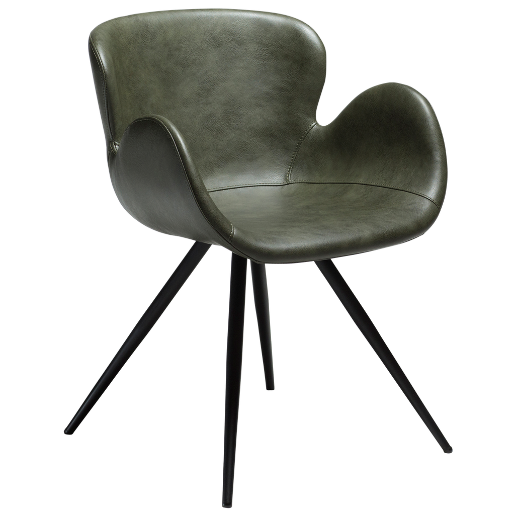 Armlehnstuhl Gaia vintage grün