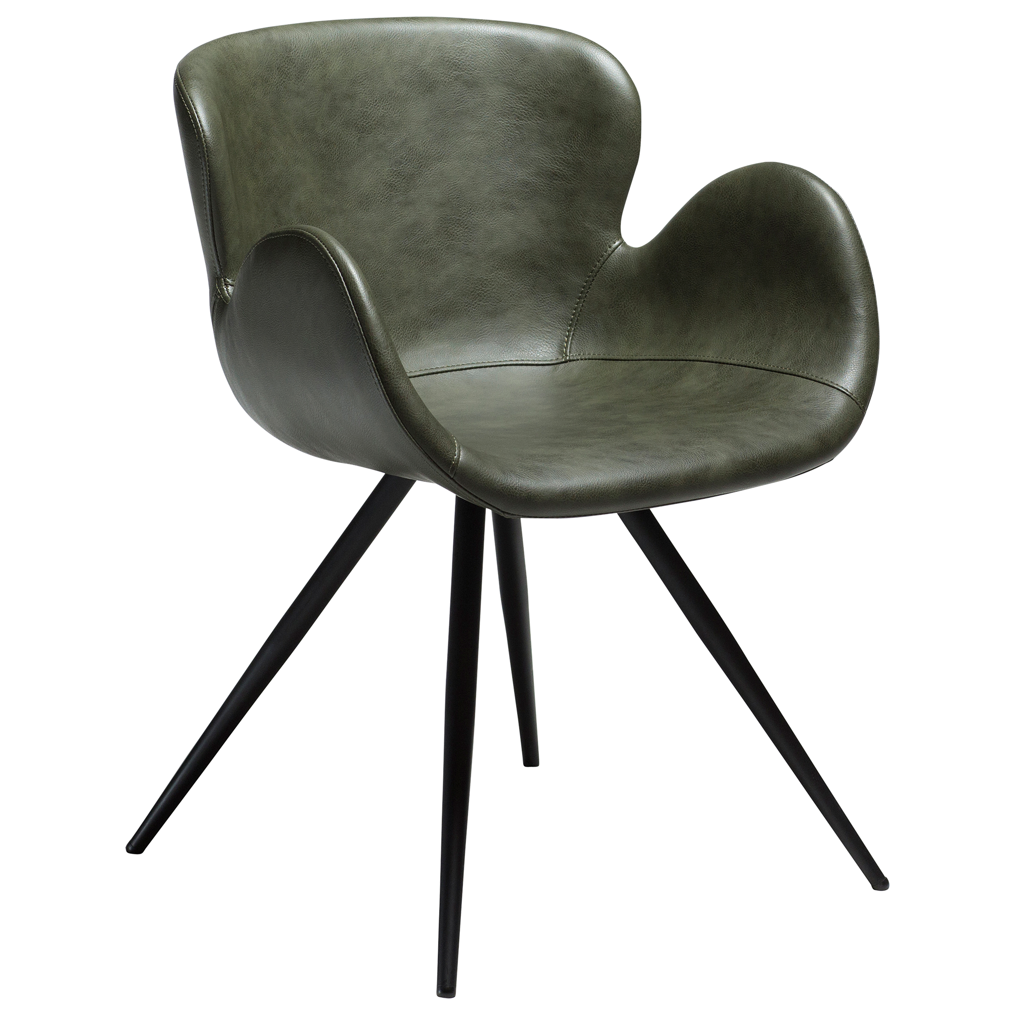 Fauteuil Gaia, vert vintage