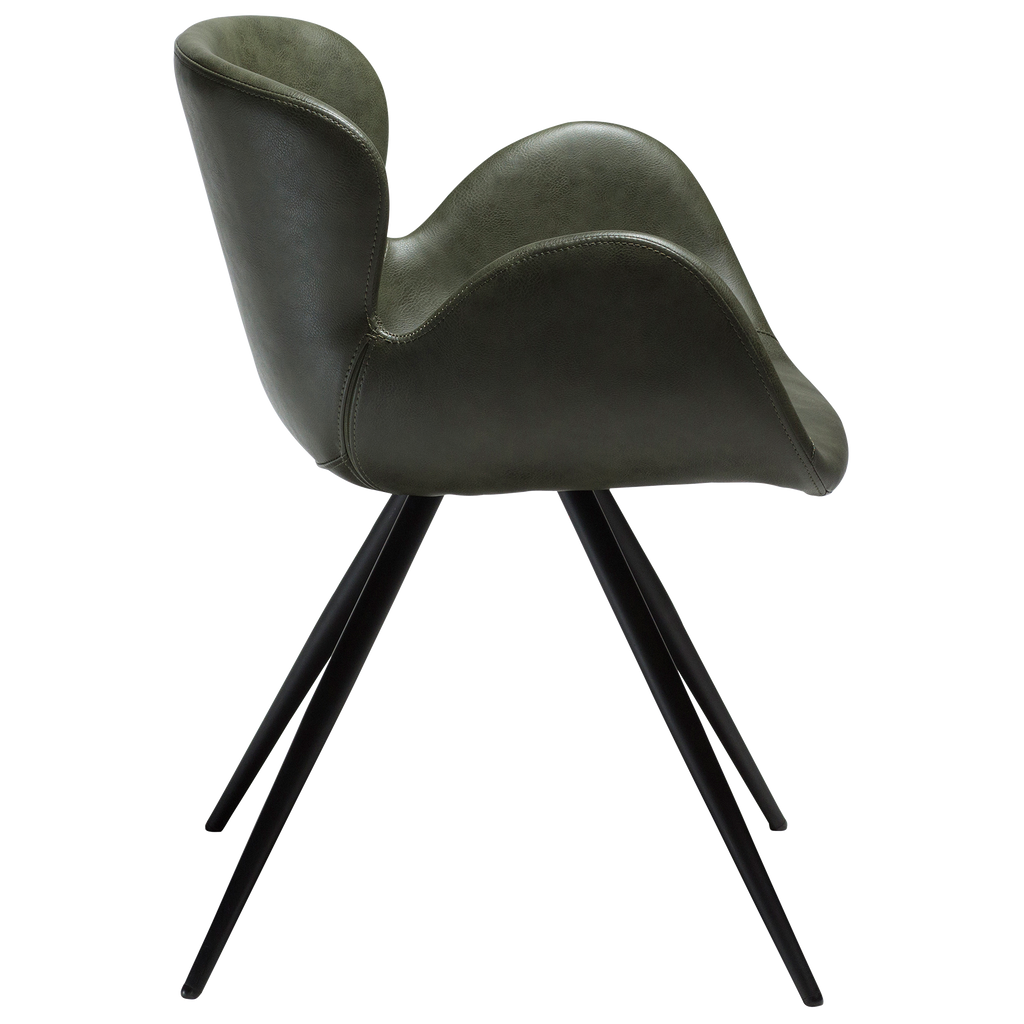 Armlehnstuhl Gaia vintage grün