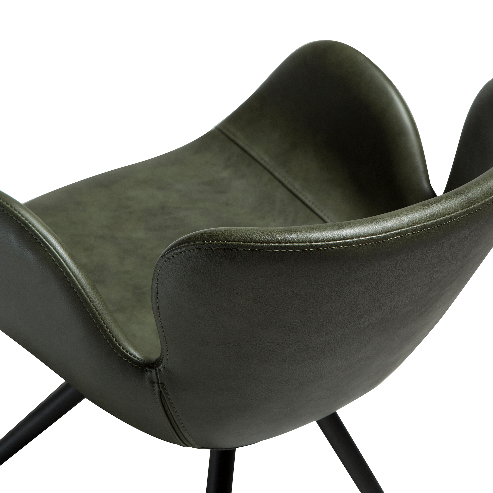 Fauteuil Gaia, vert vintage