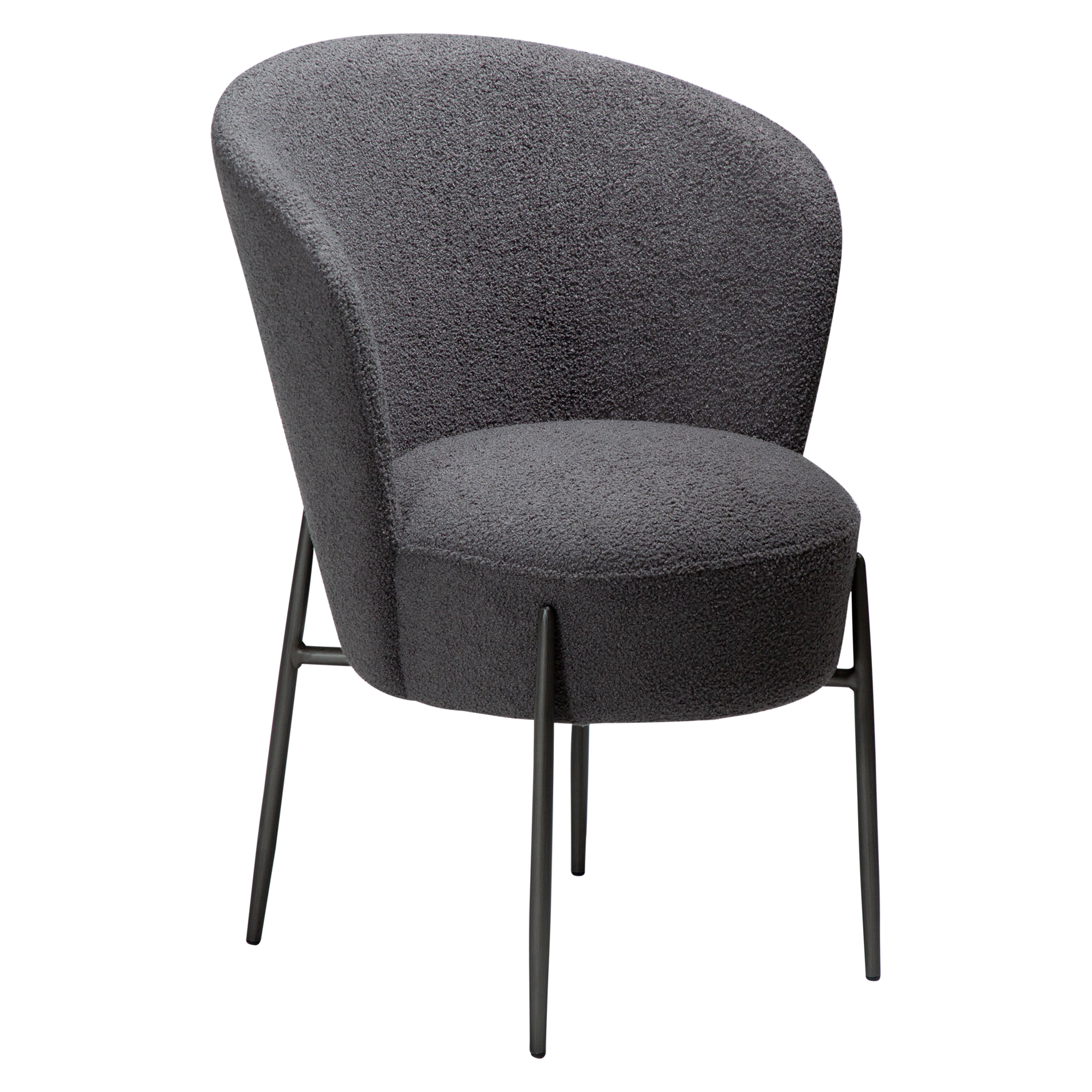 Chaise design ORBIT – élégante chaise de salle à manger ronde et rembourrée