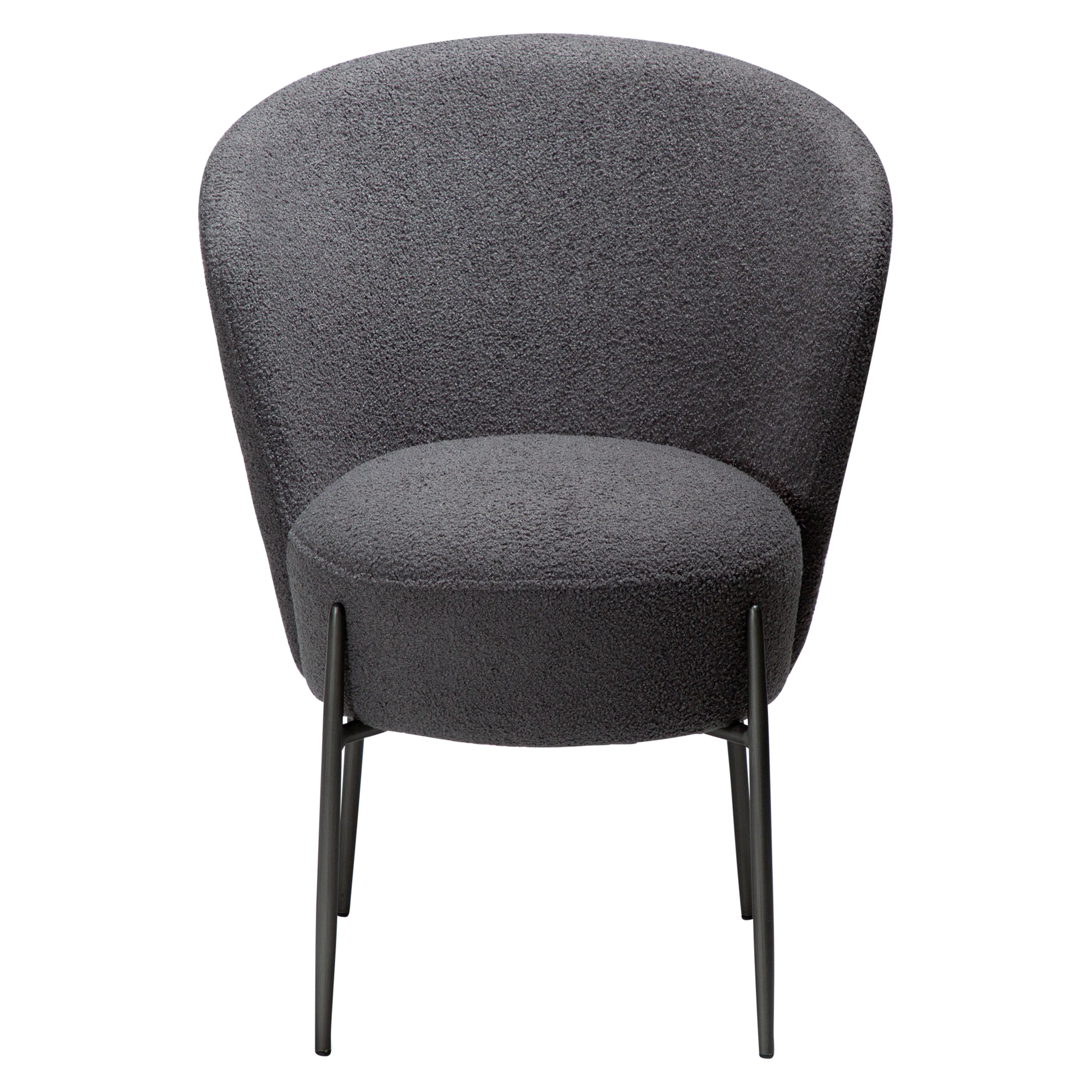 Chaise design ORBIT – élégante chaise de salle à manger ronde et rembourrée