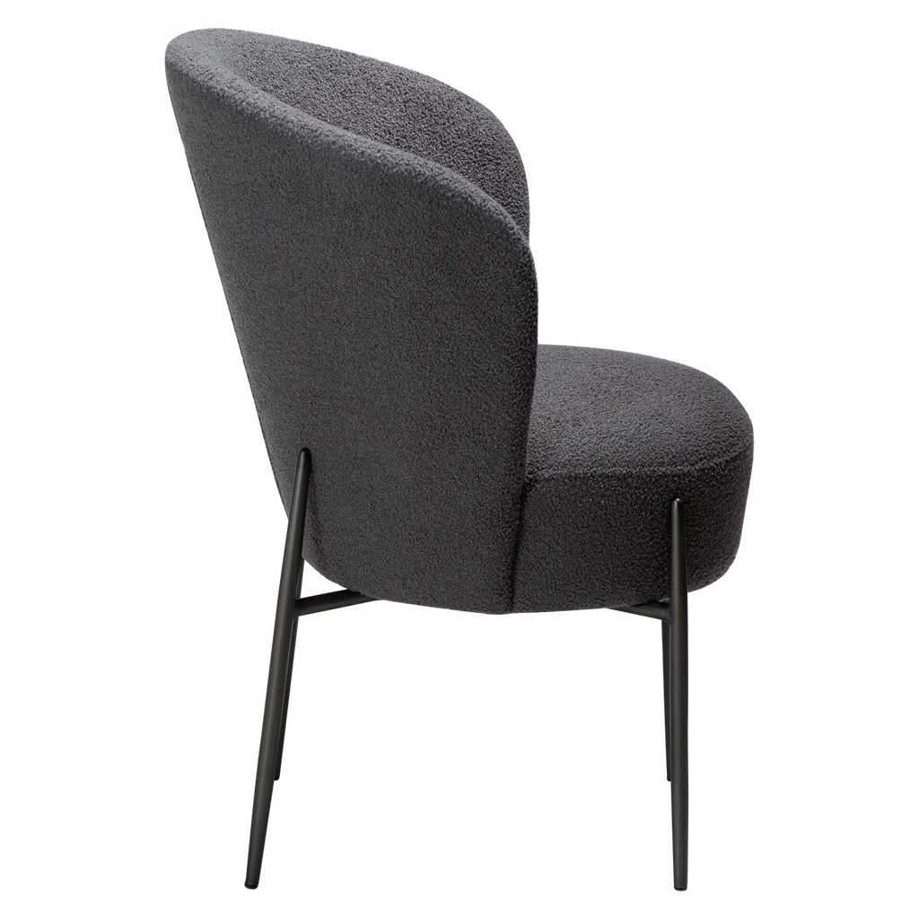 Chaise design ORBIT – élégante chaise de salle à manger ronde et rembourrée