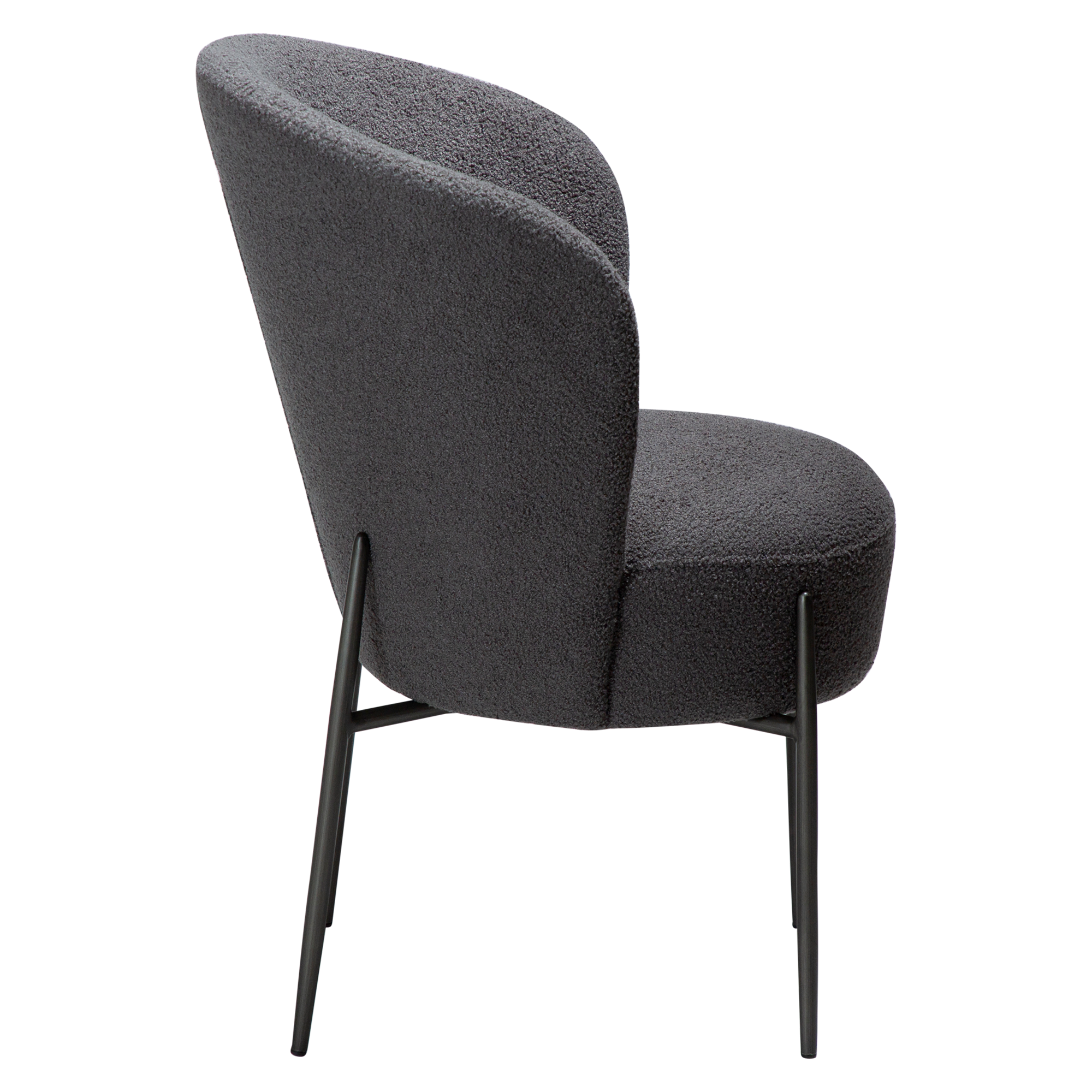 Chaise design ORBIT – élégante chaise de salle à manger ronde et rembourrée