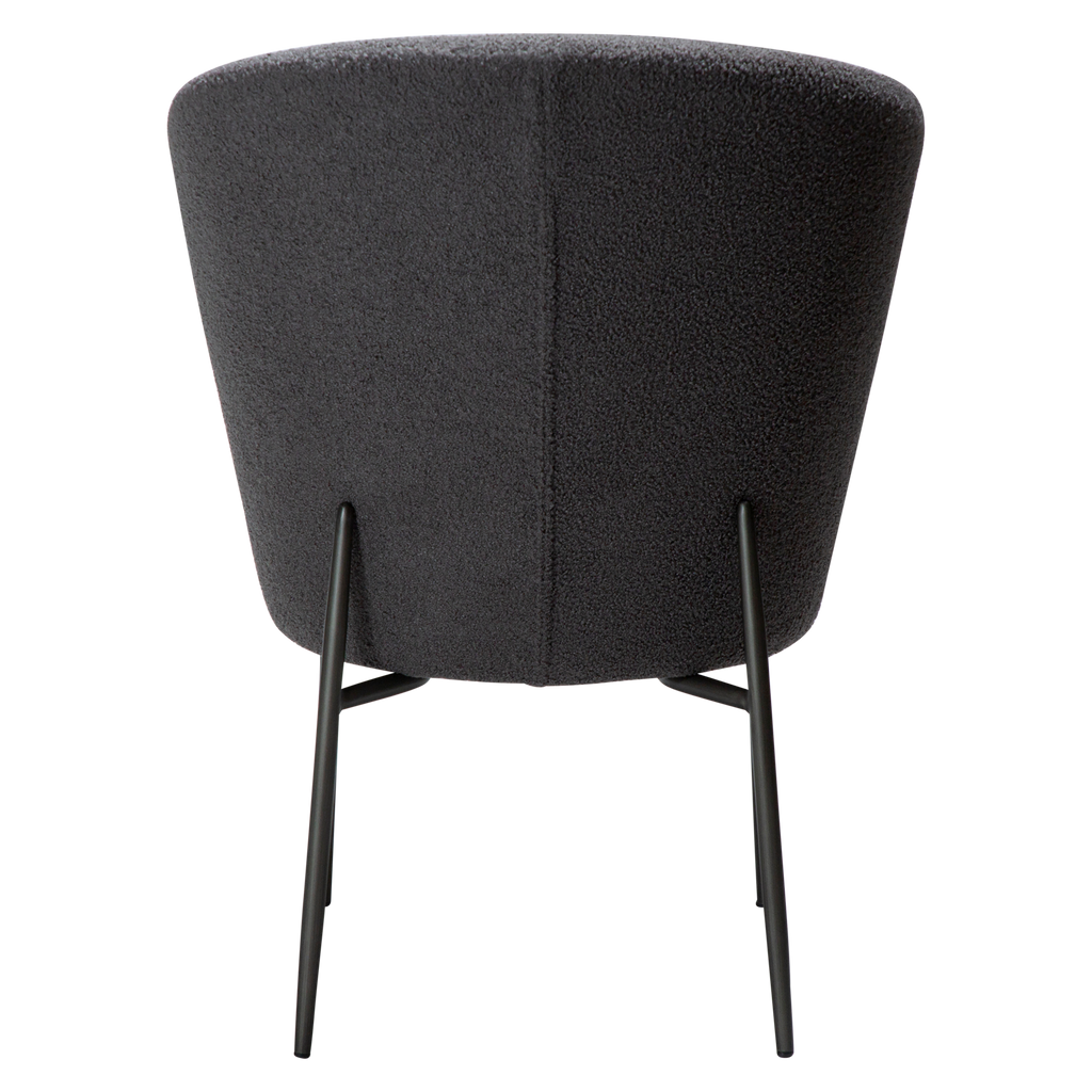 Chaise design ORBIT – élégante chaise de salle à manger ronde et rembourrée