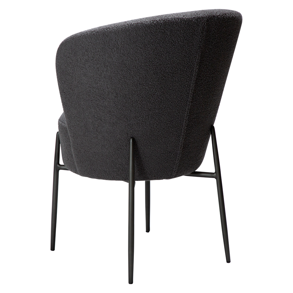 Chaise design ORBIT – élégante chaise de salle à manger ronde et rembourrée