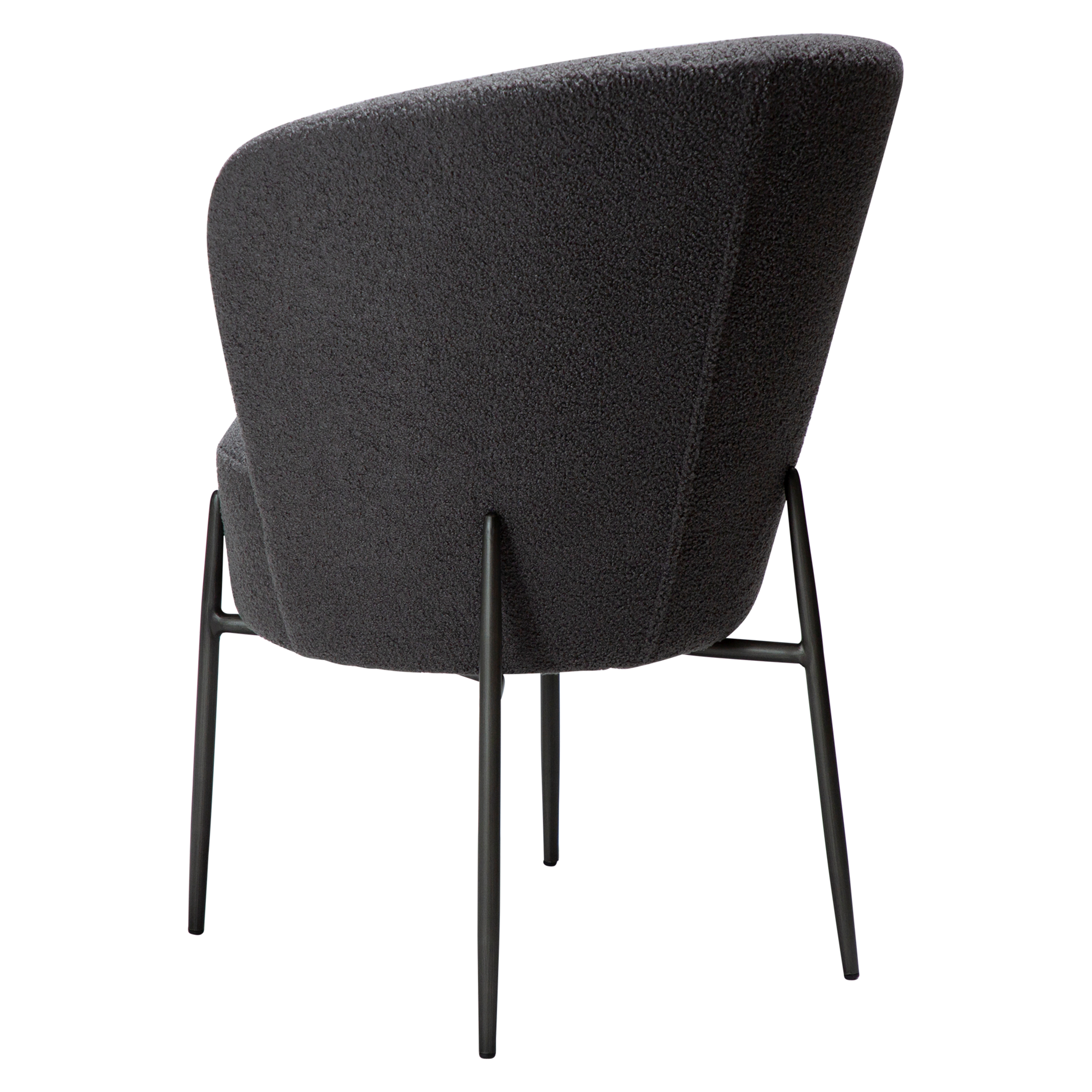 Chaise design ORBIT – élégante chaise de salle à manger ronde et rembourrée