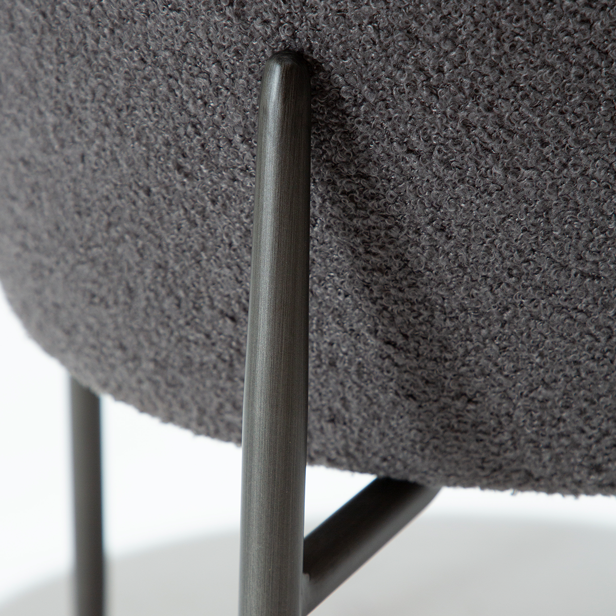 Chaise design ORBIT – élégante chaise de salle à manger ronde et rembourrée