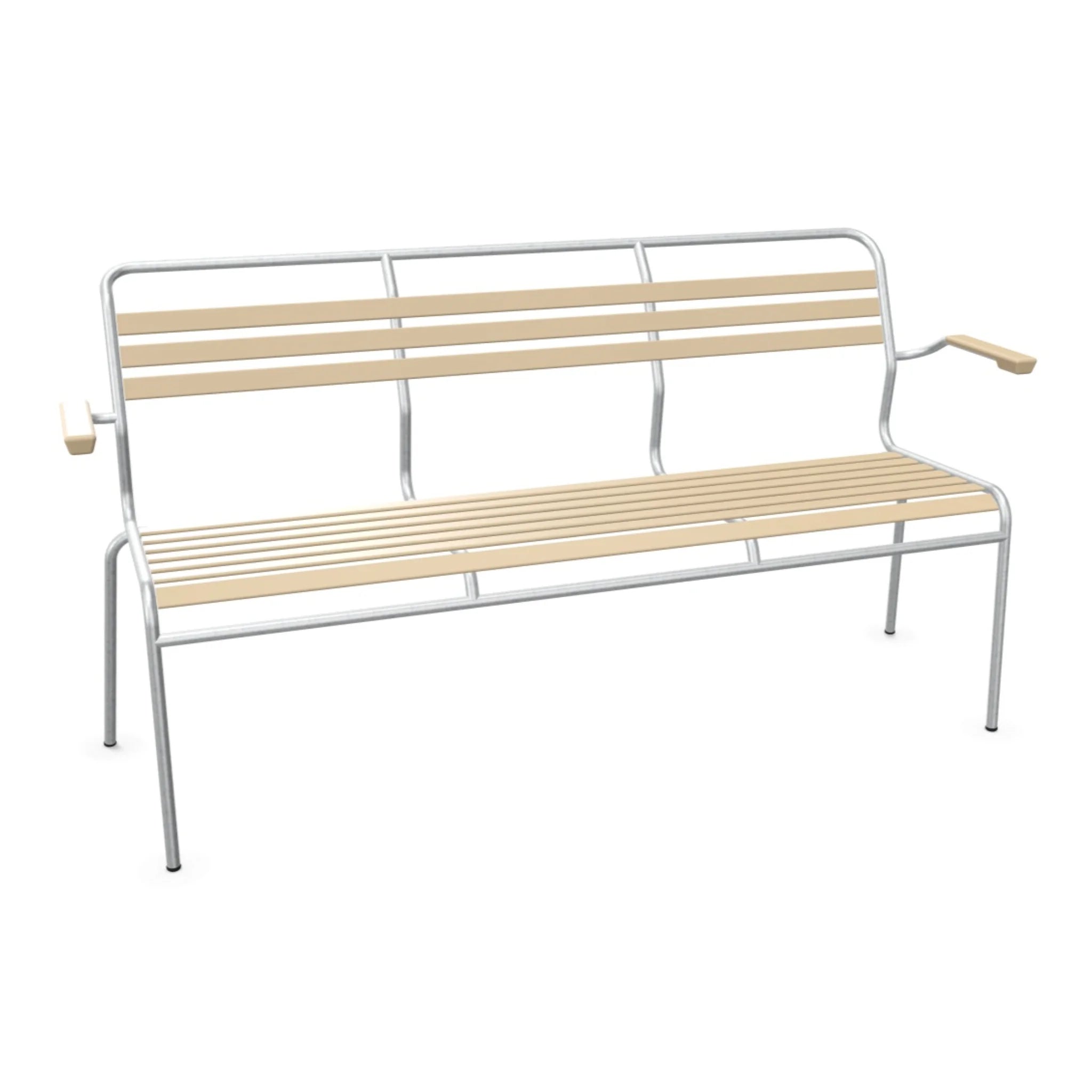 Säntis Lättli-3er-Bank mit Armlehne