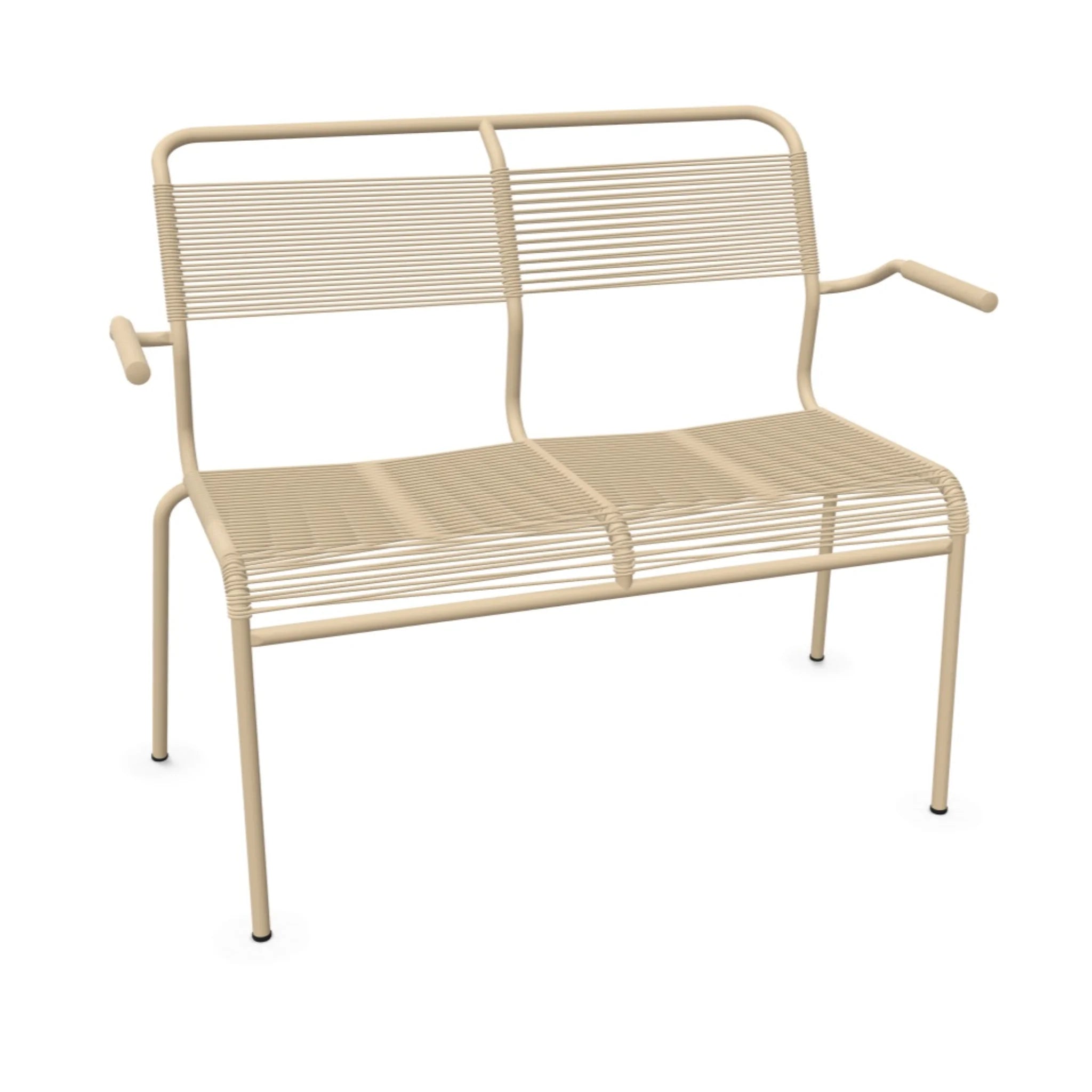 Banc 2 places Spaghetti Säntis avec accoudoir