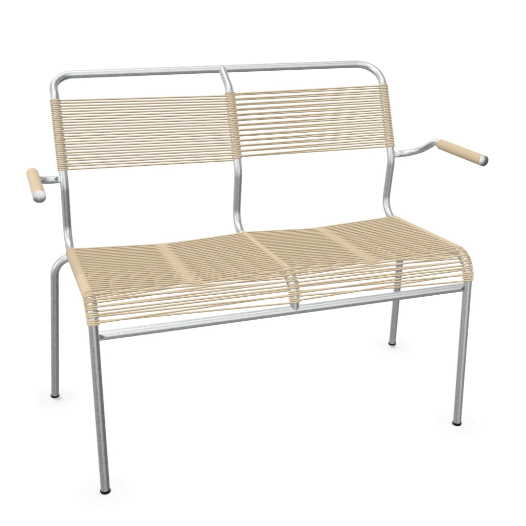 Banc 2 places Spaghetti Säntis avec accoudoir