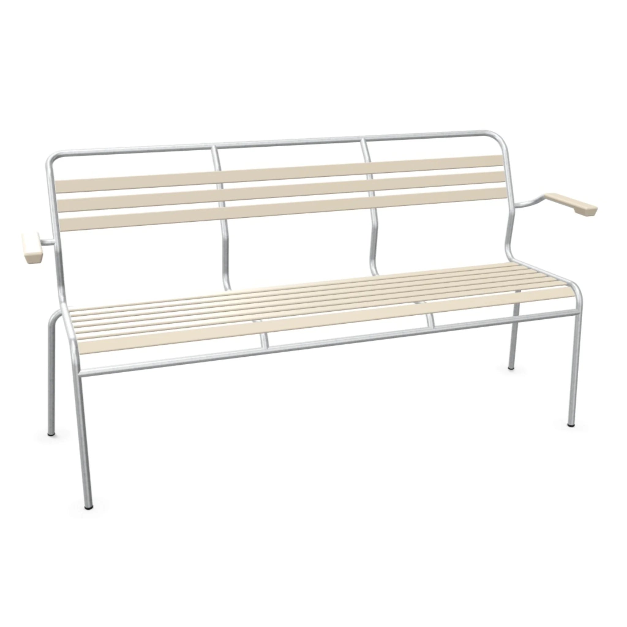 Säntis Lättli-3er-Bank mit Armlehne