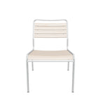 Fauteuil de salon Rigi en lattes de bois sans accoudoirs