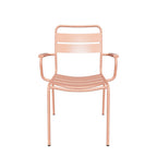 Chaise Glarus tout métal avec accoudoirs