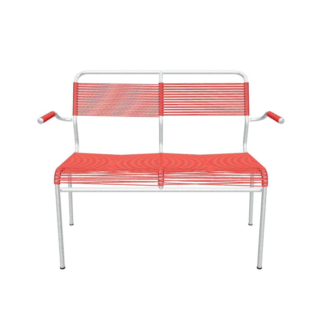 Banc 2 places Spaghetti Säntis avec accoudoir