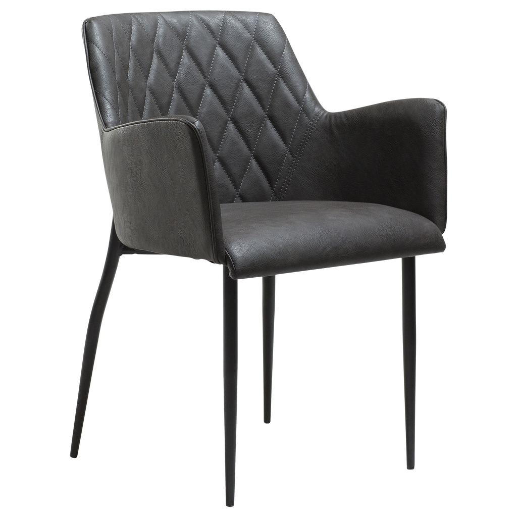 ROMBO Armlehnstuhl – eleganter Designstuhl mit Steppung