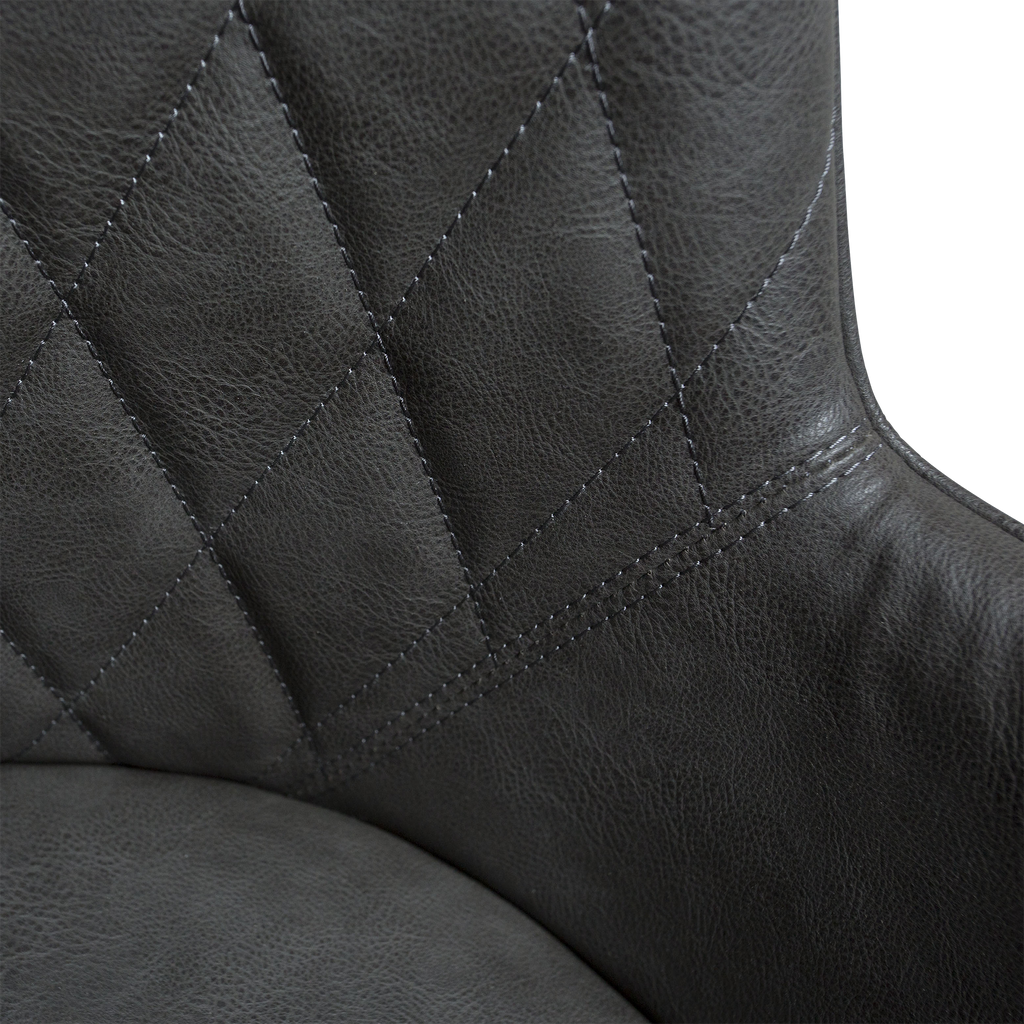 ROMBO Armlehnstuhl – eleganter Designstuhl mit Steppung