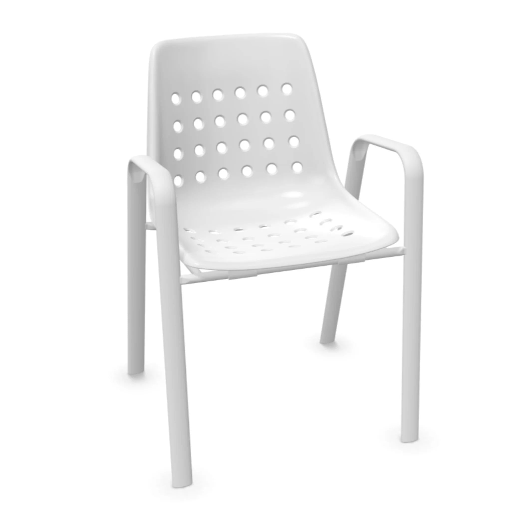 Chaise Bermuda avec coque et accoudoirs Ovale