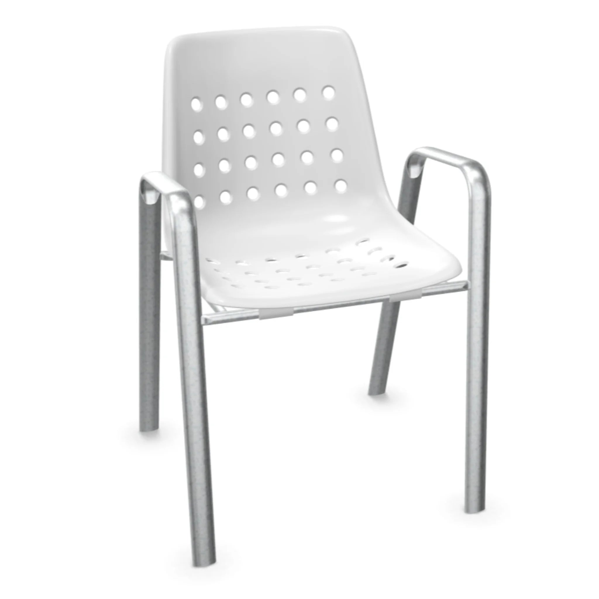 Chaise Bermuda avec coque et accoudoirs Ovale