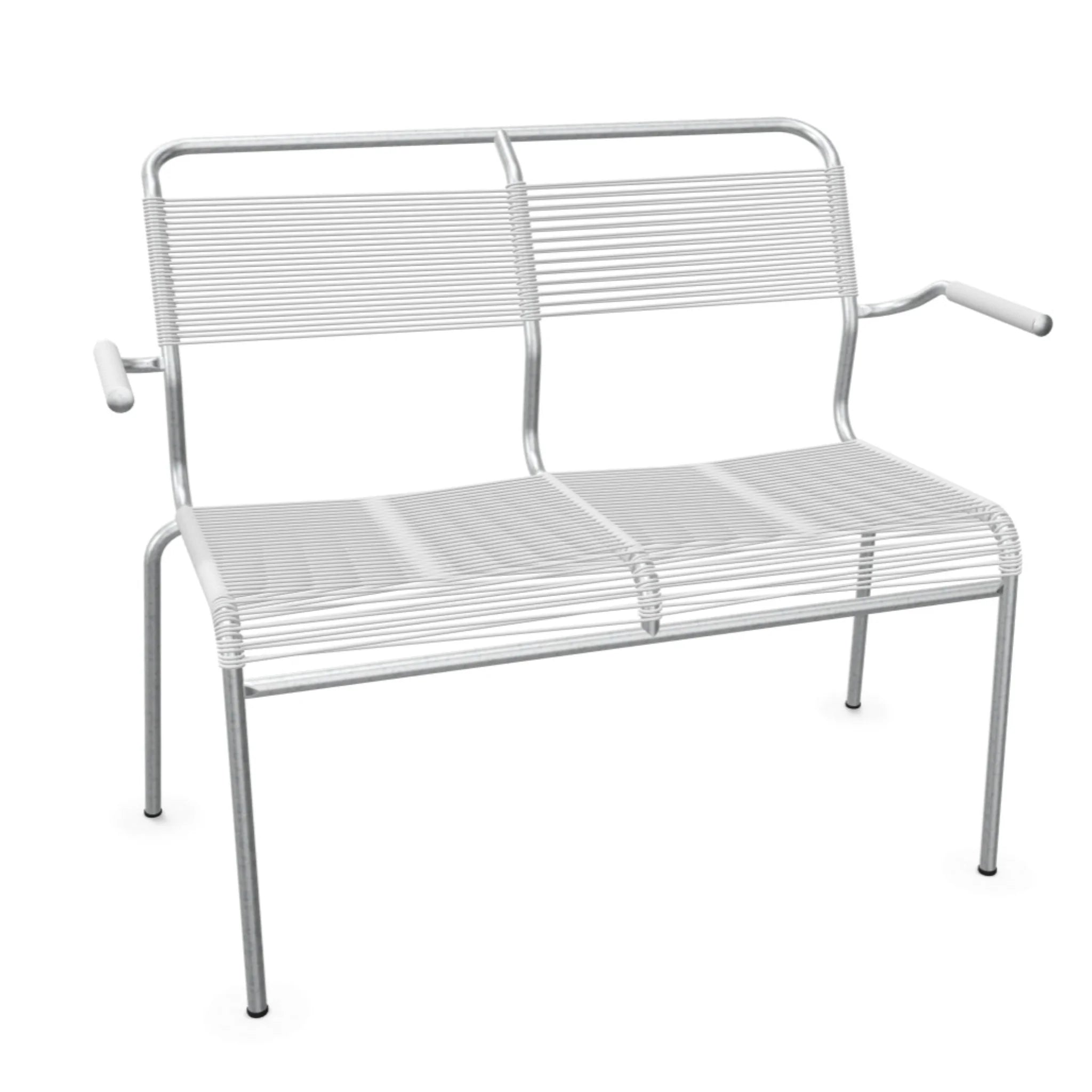 Banc 2 places Spaghetti Säntis avec accoudoir
